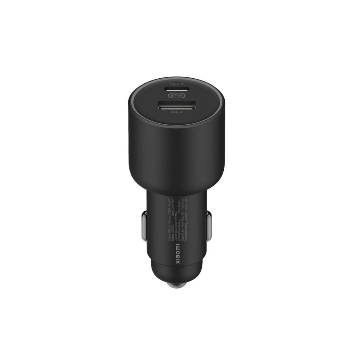 XIAOMI - Cargador de Auto Xiaomi 67W Dual Port - Negro