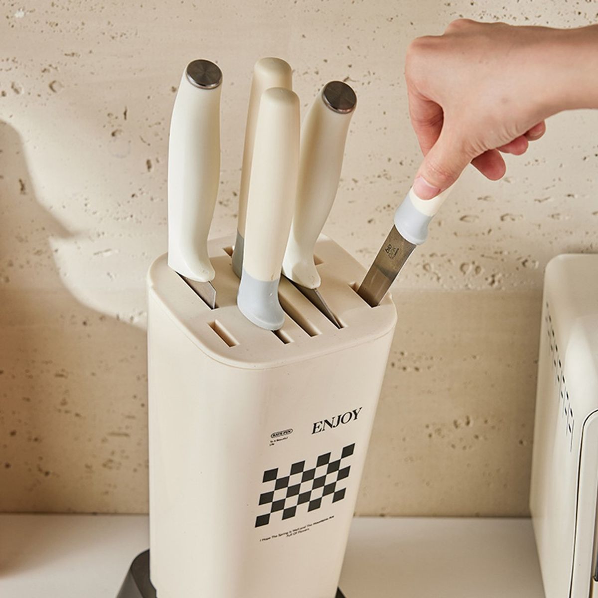 GENERICO - Porta Cuchillos de Cocina Soporte de Cuchillo para 6 Piezas