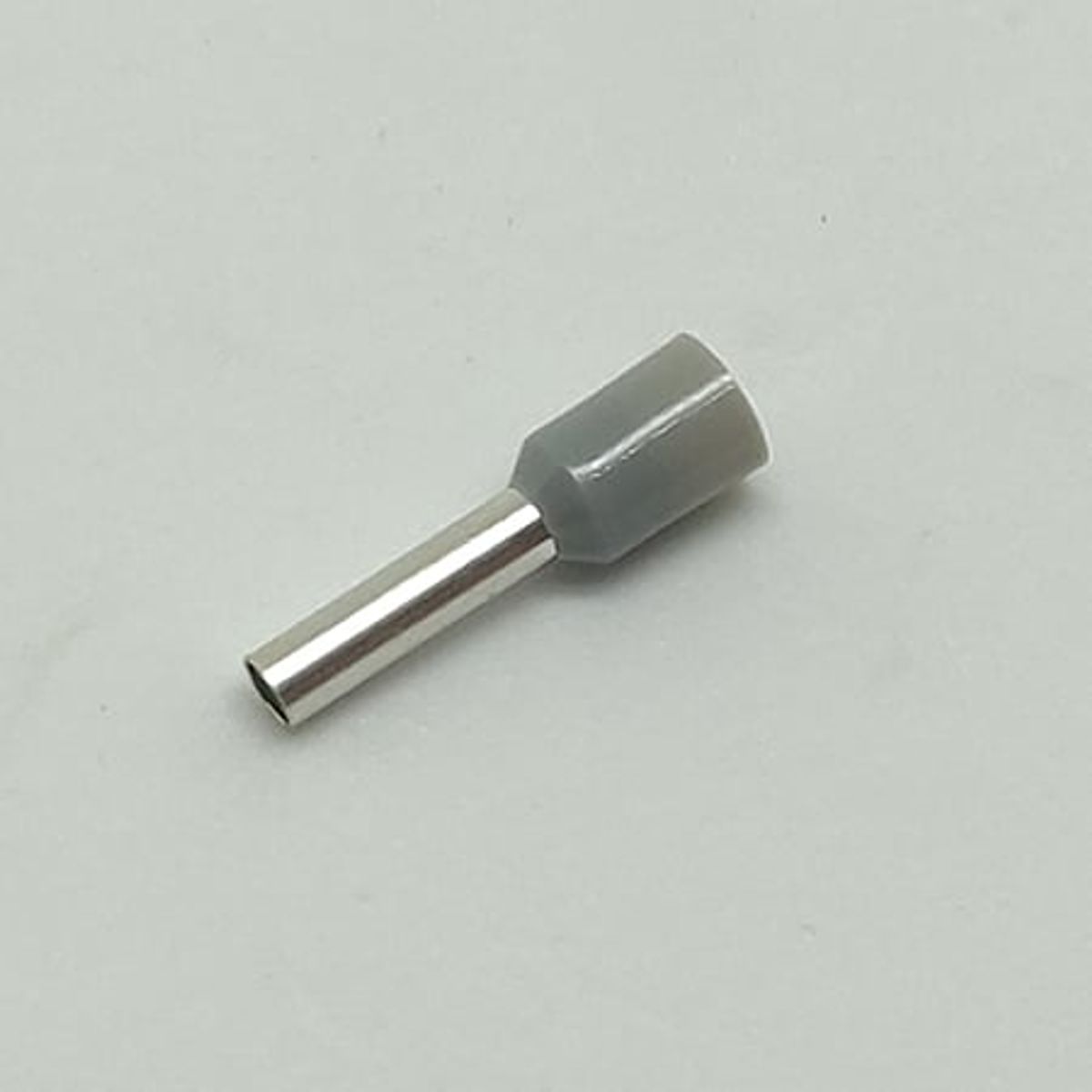 GENERICO - Terminales Aislados Calibre 12AWG tipo TUBULAR Gris Bolsa x 100u