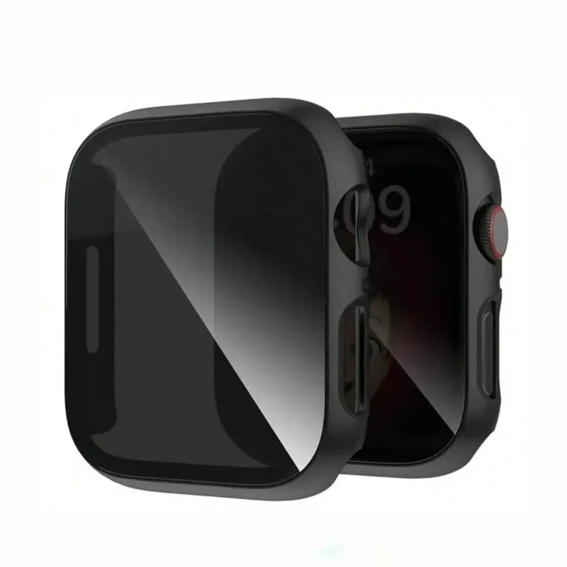 GENERICO - Cover Para Apple Watch 44mm Glass Antiespia - Negro