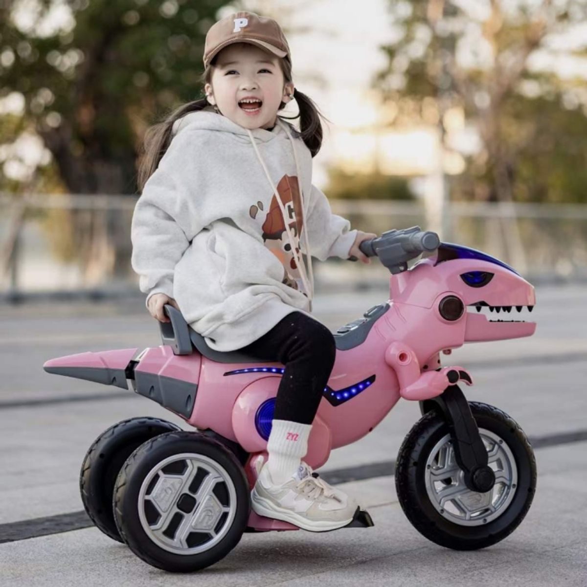 GENERICO - Moto a batería para niños 12V- Dino