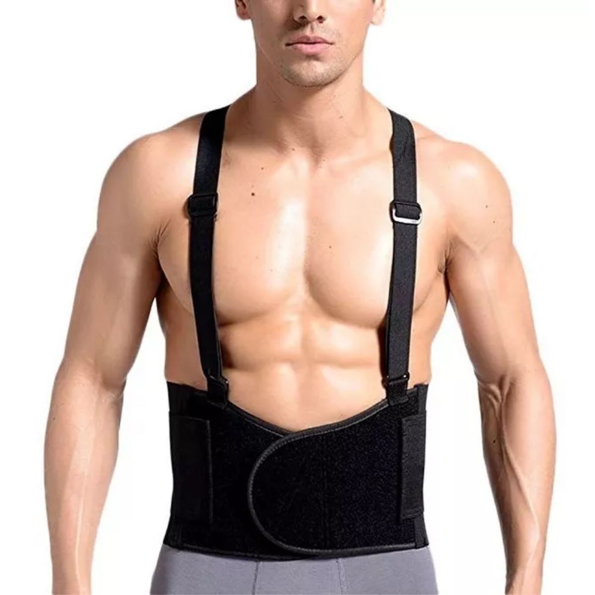 INSPIRA MARKET - Faja Lumbar Ligera Soporte con Tirantes