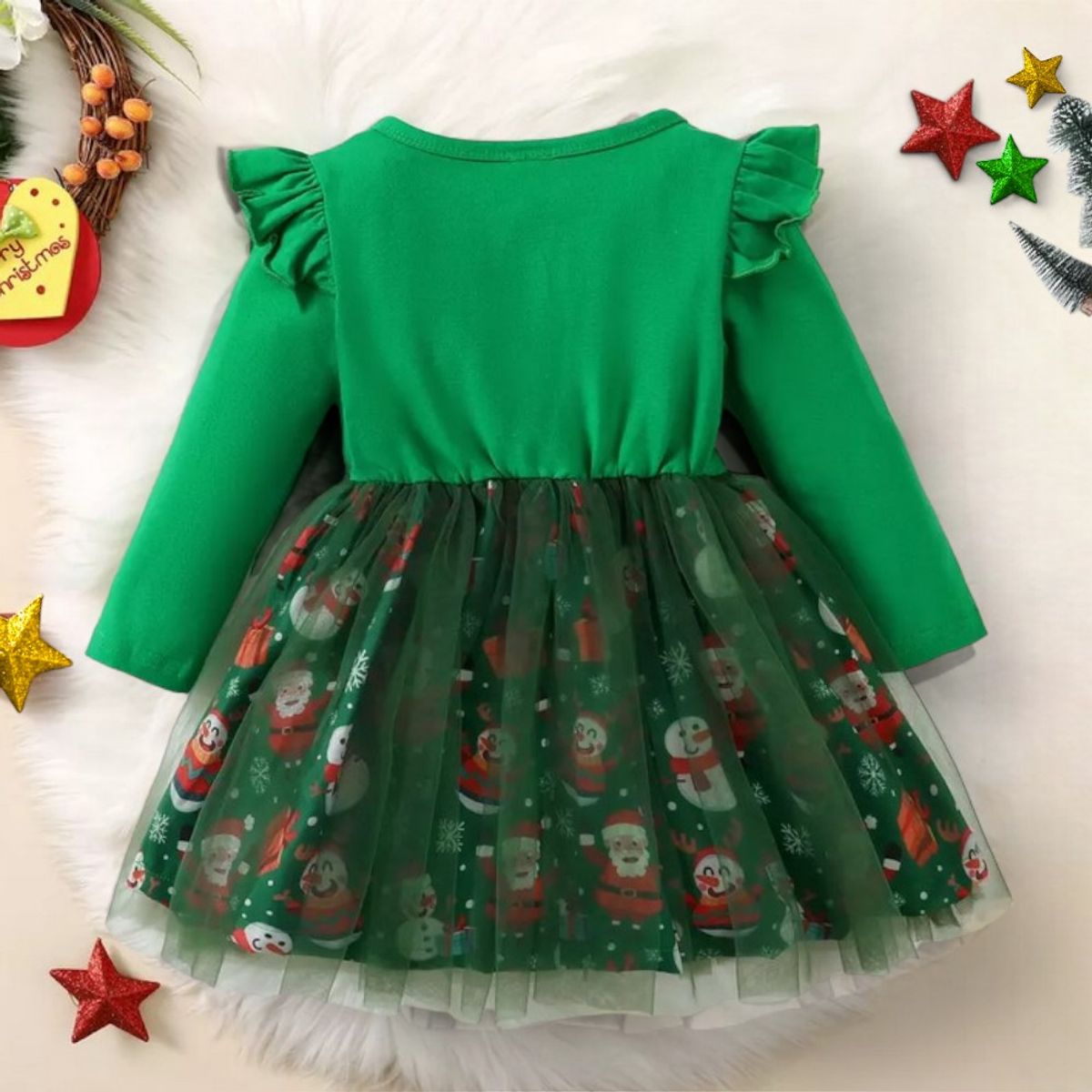 GENERICO - VESTIDO DE NIÑA PARA NAVIDAD