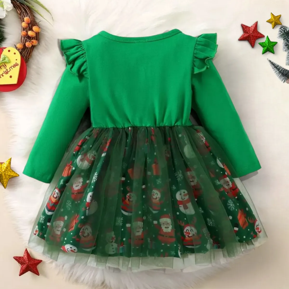 GENERICO - VESTIDO DE NIÑA PARA NAVIDAD