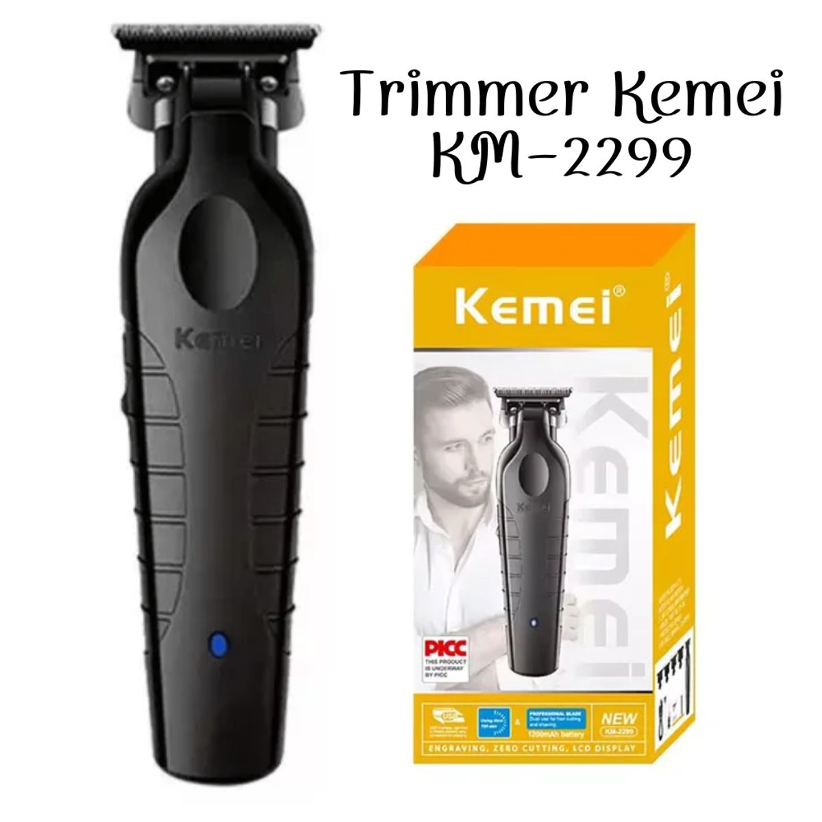 KEMEI - Trimmer Kemei Recargable KM-2299