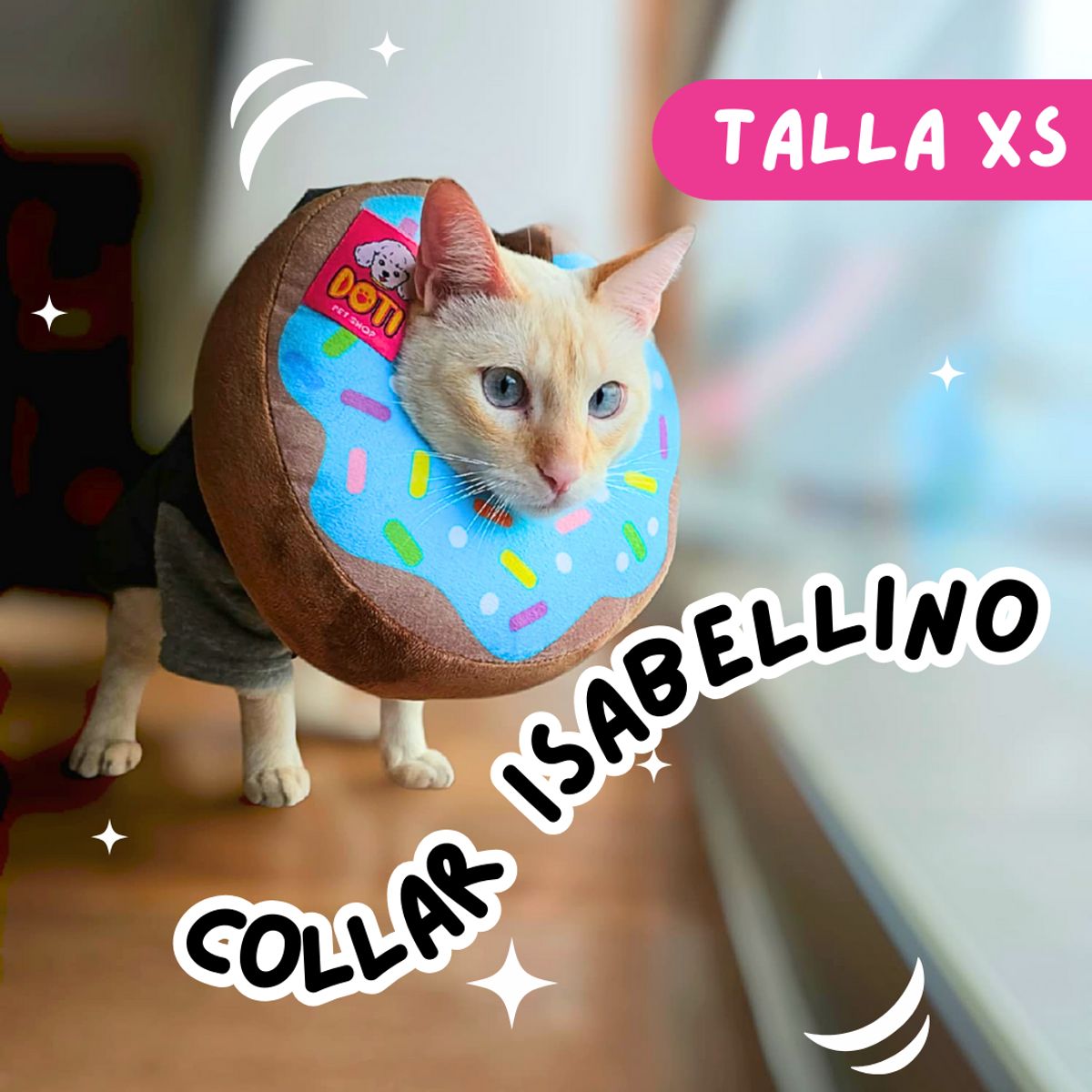 GENERICO - COLLAR ISABELLINO DONUTS XS 15-23cm