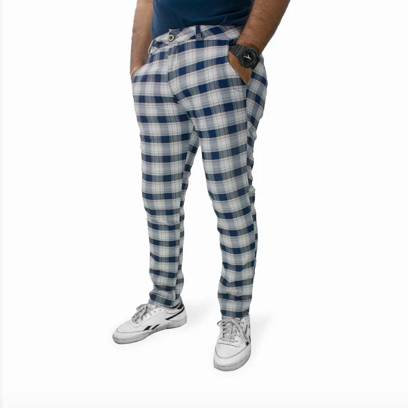 DM DEXMEN - Pantalón Dexmen Gales Cuadros Azul
