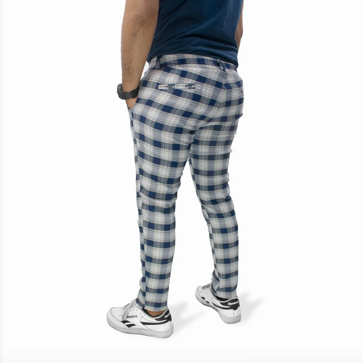 DM DEXMEN - Pantalón Dexmen Gales Cuadros Azul