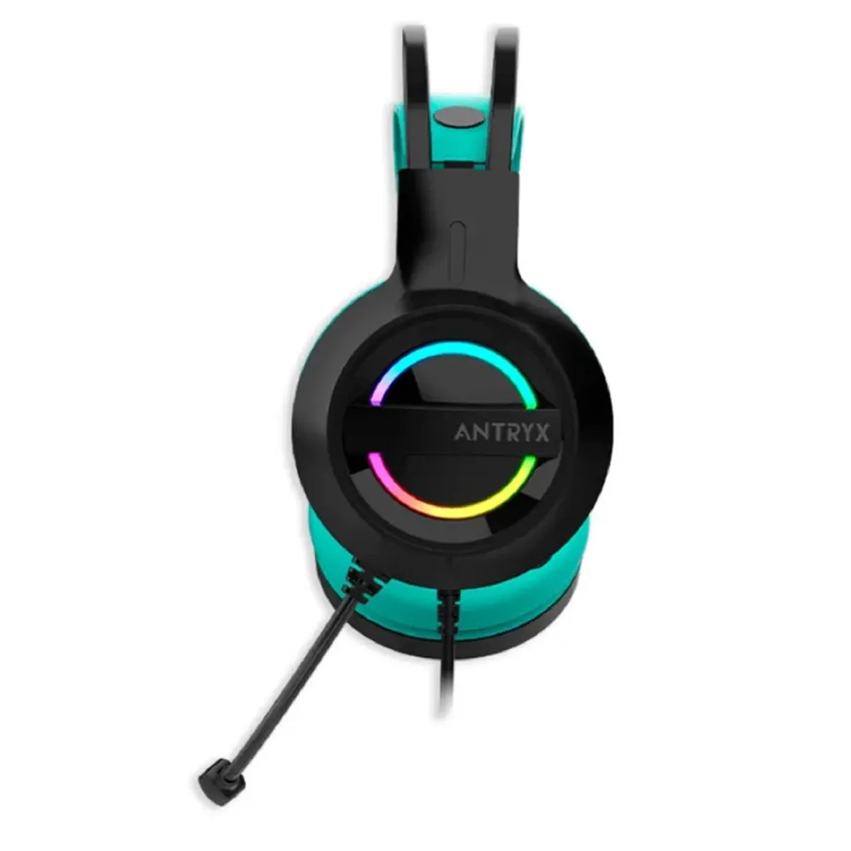ANTRYX - AUDIFONO CON MICROFONO GAMER ANTRYX IRIS-K TURQUESA 7.1 VIRTUAL USB