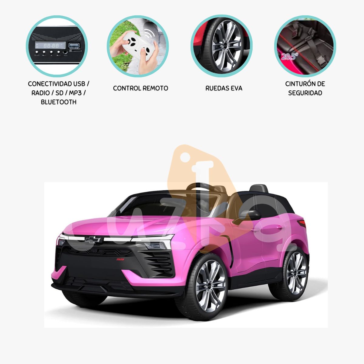 CHEVROLET - Carro a Batería CHEVROLET »SUBURBAN» Pink