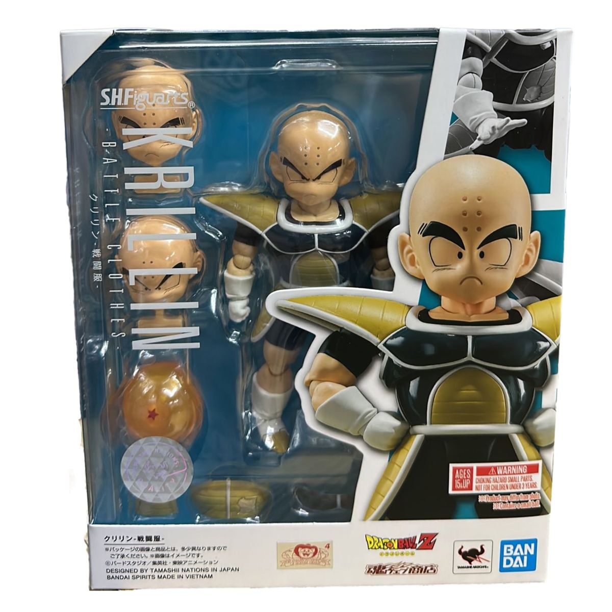 BANDAI - Krilin Dragon Ball Z SH Figuarts Krillin Battle Namek