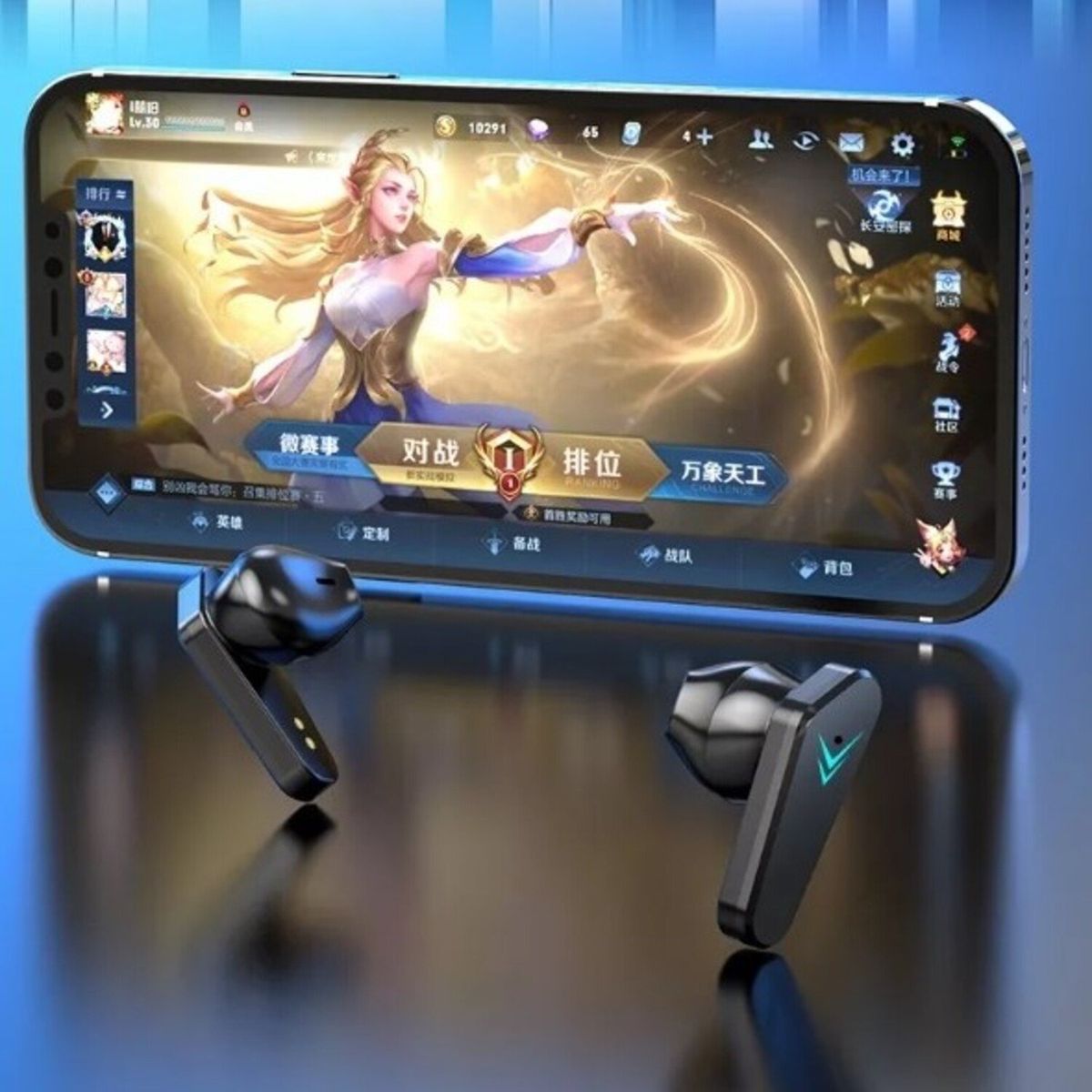 CLN TECH - Audífonos inalámbricos Bluetooth RGB X15 V53