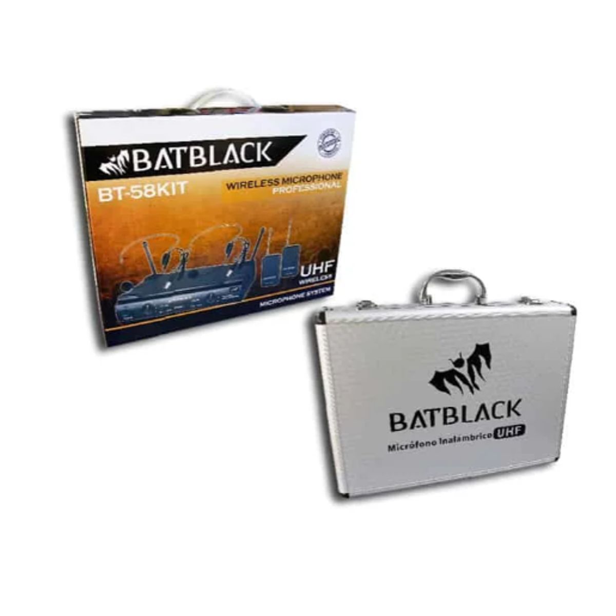 BATBLACK - Micrófono Inalámbrico con Vincha UHF BT-58KIT BATBLACK