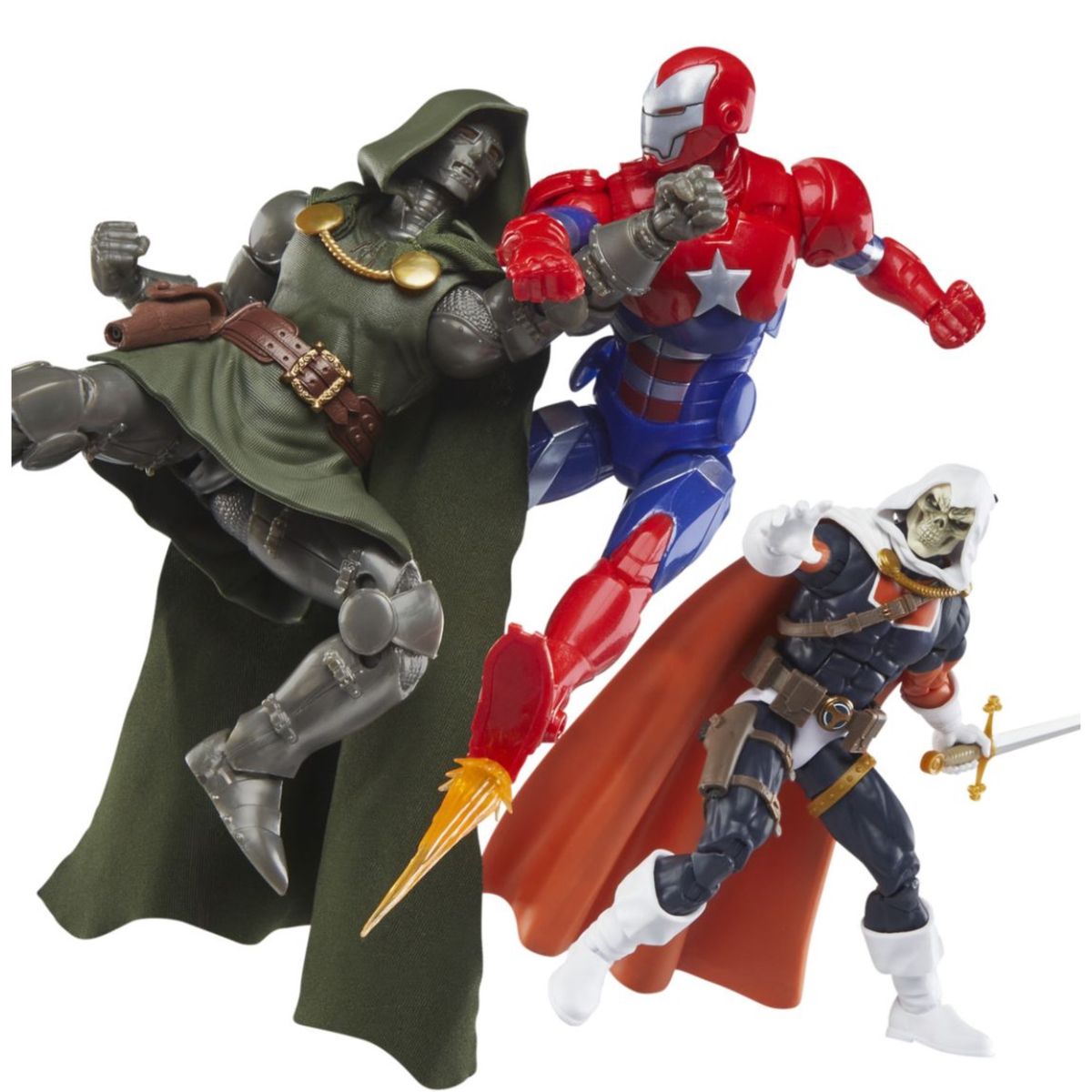 MARVEL - Pack 3 Figuras Marvel Legends Taskmaster Iron Patriot & Doctor Doom