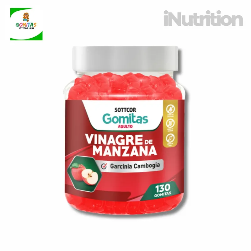 GENERICO - VINAGRE DE MANZANA - SOTTCOR GOMITAS ADULTOS -130 GOMITAS