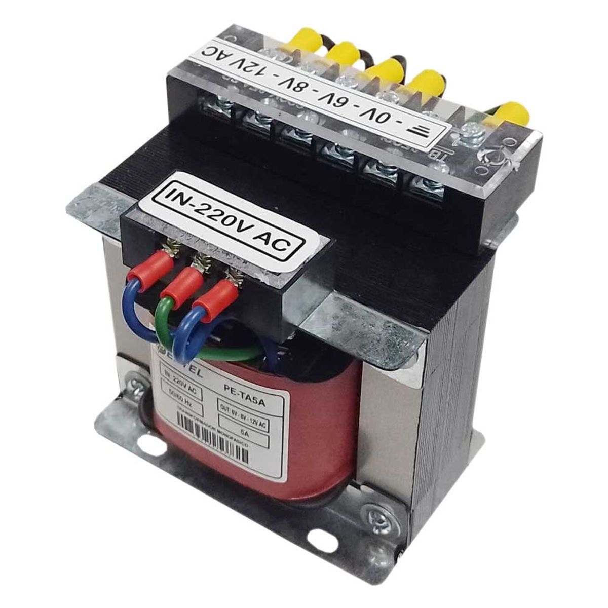 VOITA POWER - Transformador monofásico 220V A 6V 8V 12V 5A