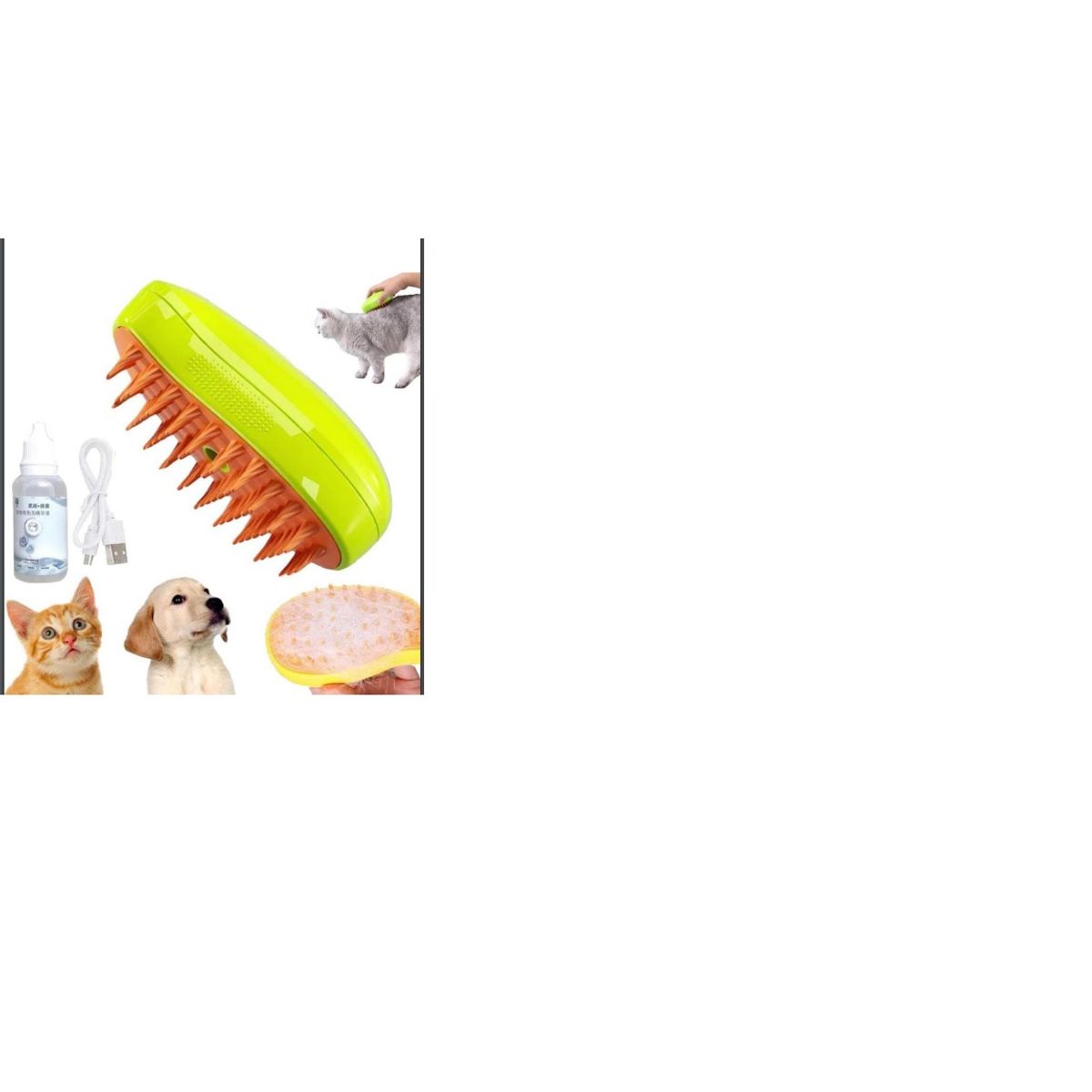GENERICO - PEINE DE VAPOR 3 EN 1 PARA MASCOTA