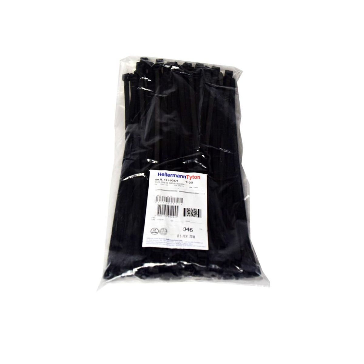 GENERICO - Cintillo 200x4.6mm Color Negro x 100 Unidades