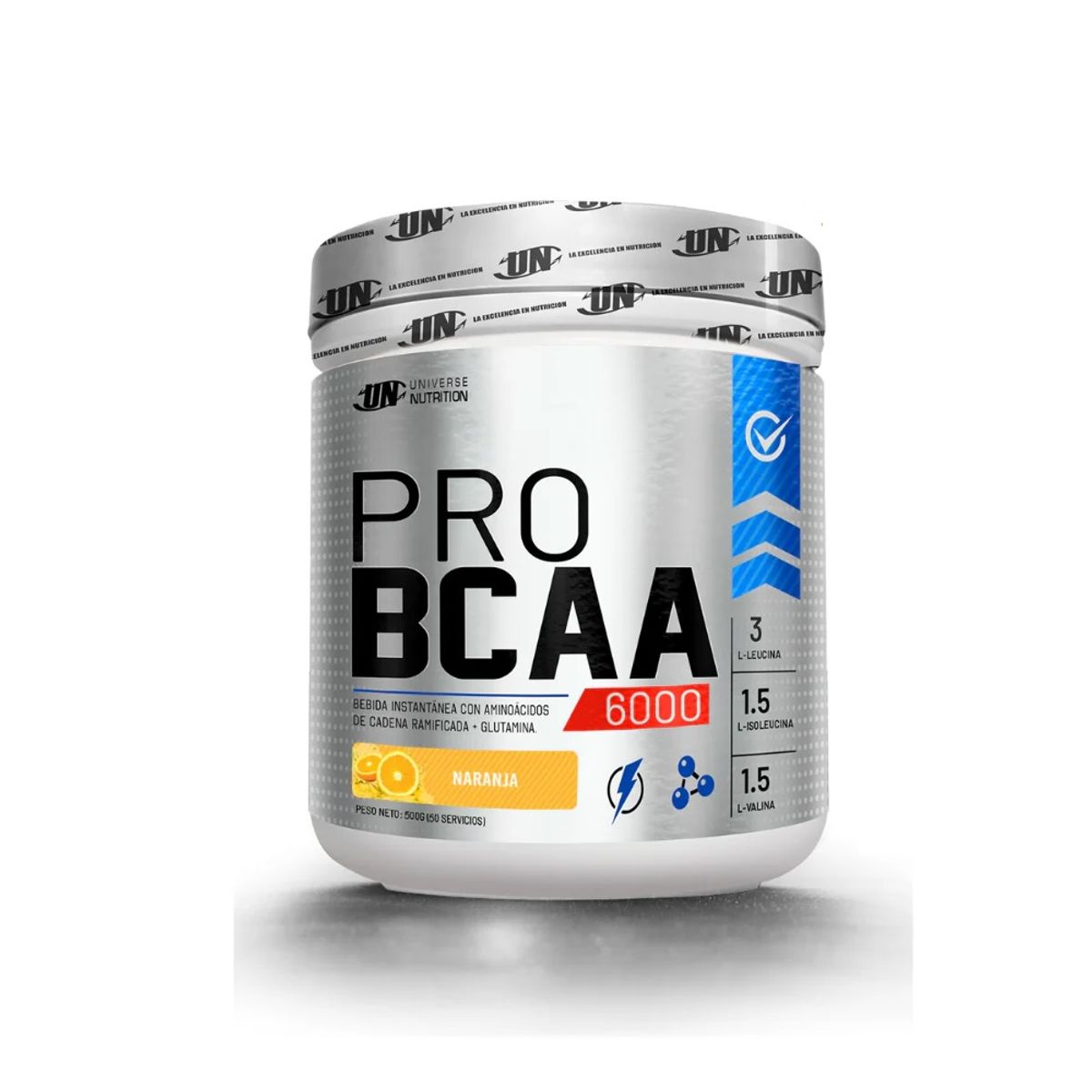 UNIVERSE NUTRITION - PRO BCAA 6000 500GR UNIVERSE NUTRITION NARANJA