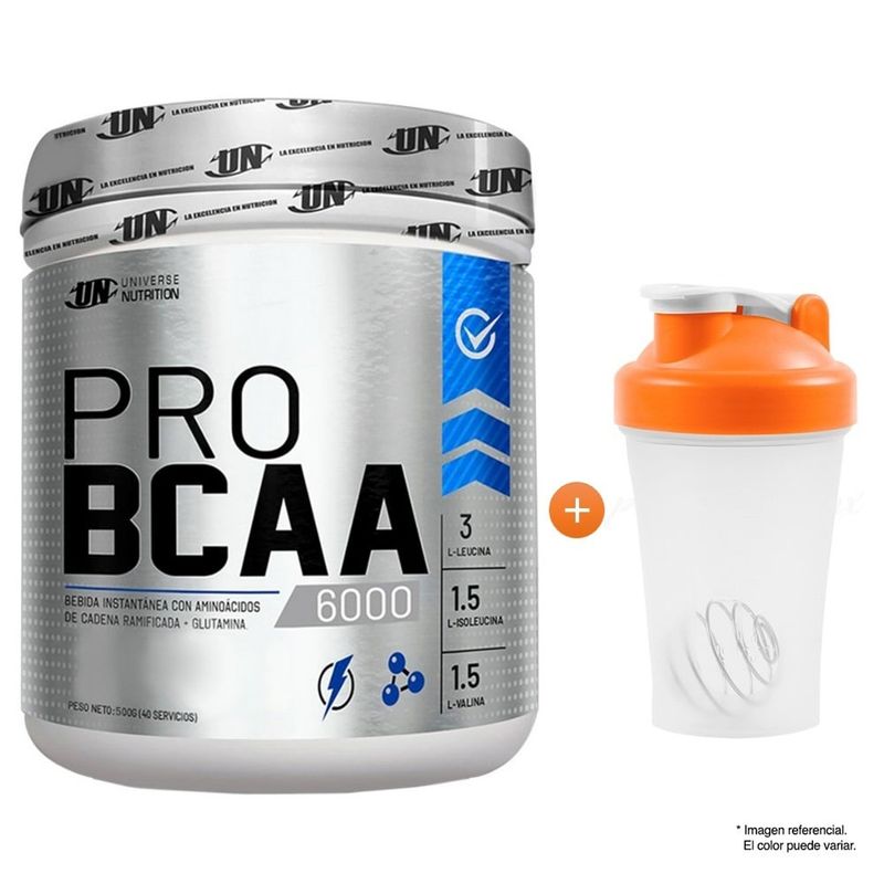 UNIVERSE NUTRITION - PRO BCCA 6000 AMINOACIDO 500G NARANJA UNIVERSE NUTRITION