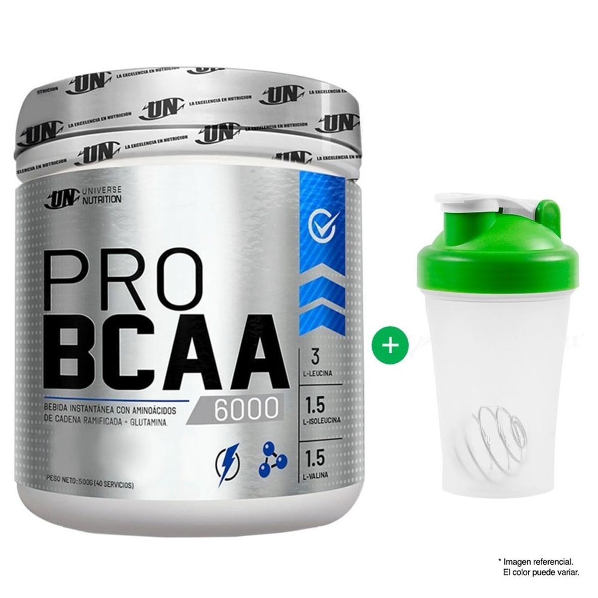 UNIVERSE NUTRITION - PRO BCAA 6000 500GR UN NARANJA - 50 SERVICIOS