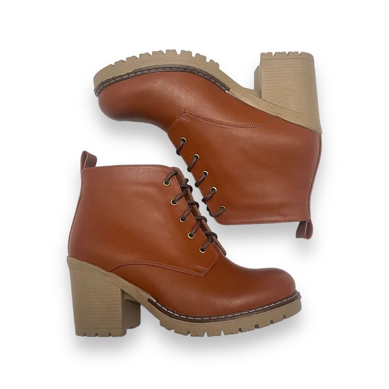 GENERICO - Botines para mujer Misshus Antonieta caramelo ci