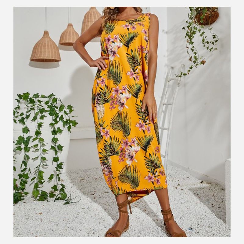 ZIMRAHYG - Vestido Largo Casual De Dama Espalda Descubierta Playa O Día