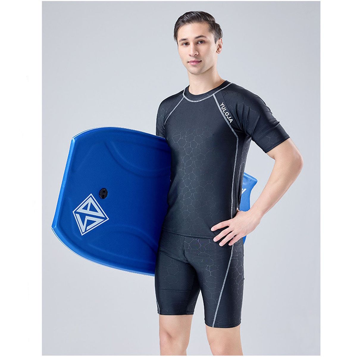 DENISASAA - Bañador de dos piezas para hombre para surf y snorkel