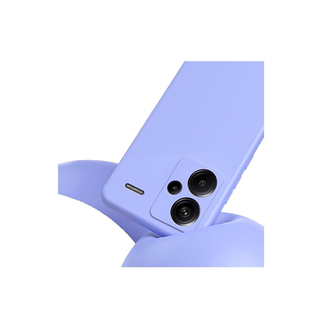 GENERICO - Case Para el Redmi Note 13 Pro Plus 5G + Mica de Vidrio Curvo Lila