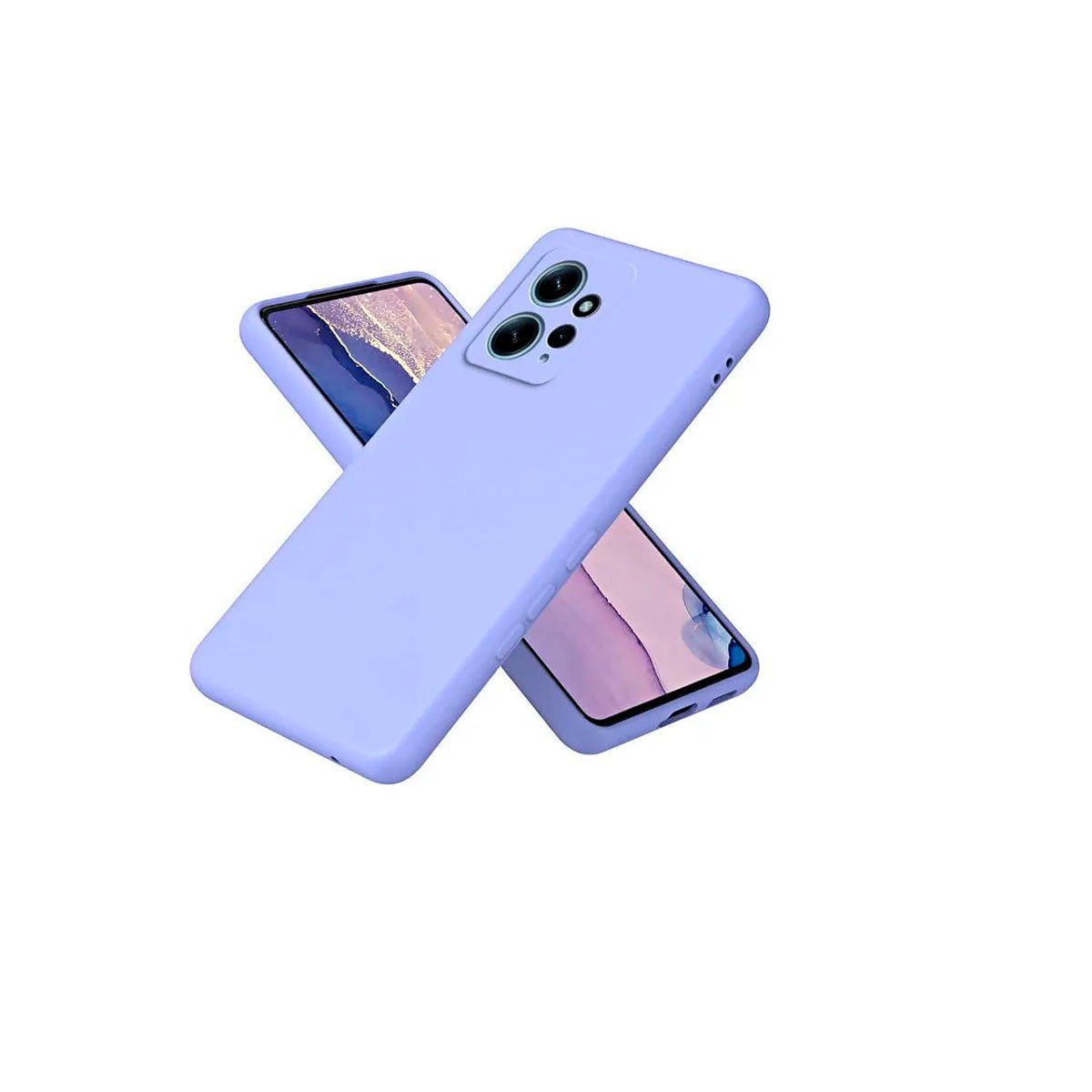GENERICO - Case Para el Redmi Note 13 4G  + Mica De Vidrio Curvo Lila