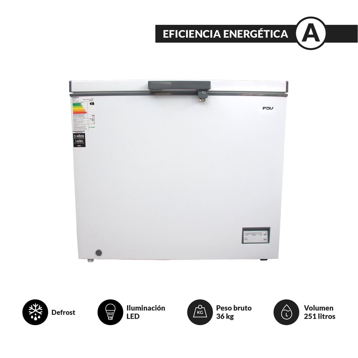 FDV - Congelador Horizontal Blanco 251 L FDV