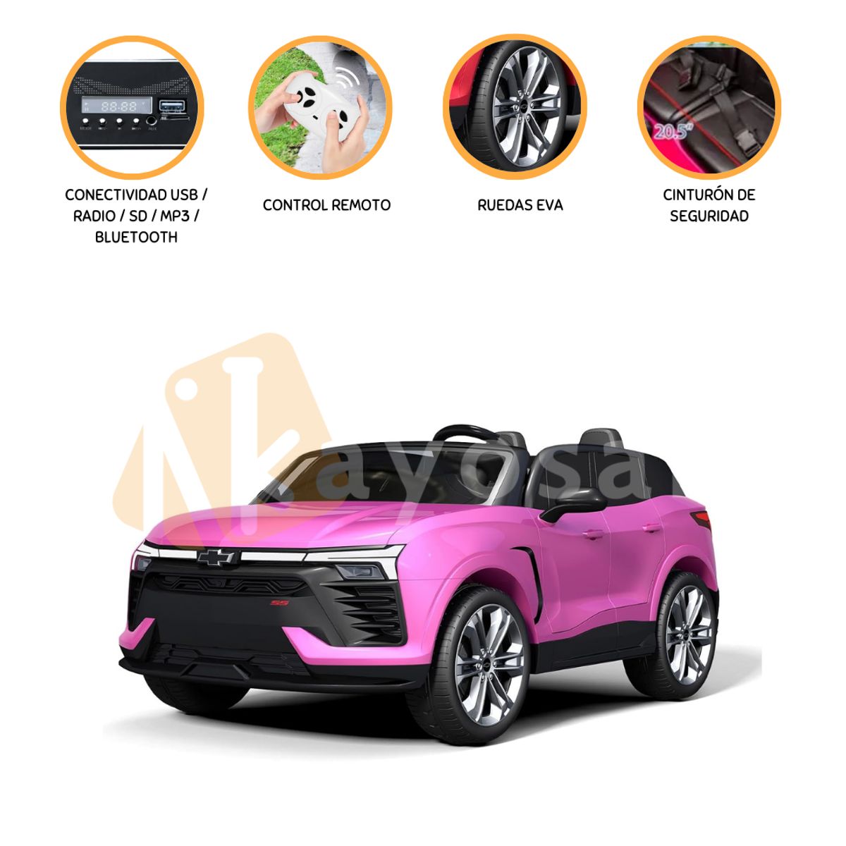 CHEVROLET - Carro a Batería CHEVROLET «SUBURBAN» Pink