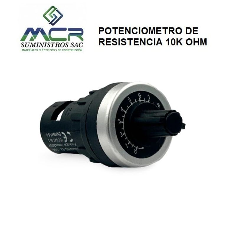 GENERICO - POTENCIOMETRO DE RESISTENCIA DE 0 A 10K OHM