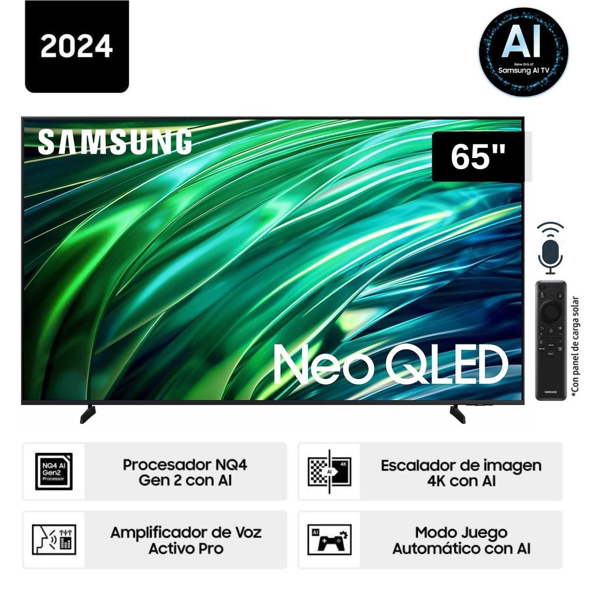 SAMSUNG - Televisor Samsung 65'' Neo QLED 4K QNX1D Tizen OS Smart TV - Nuevo 2024