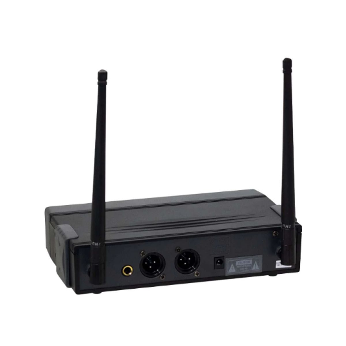 BATBLACK - Micrófono Inalámbrico Doble con 2 Vinchas Y 2 Solaperos UHF BT-D332BP