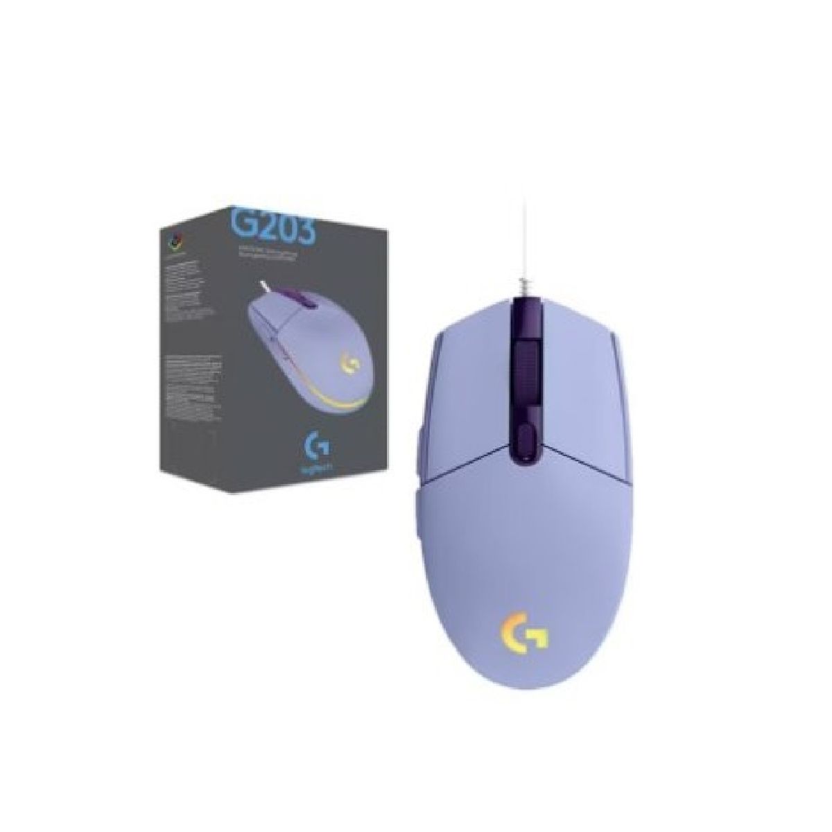 LOGITECH - Mouse Logitech G203 Lightsync - lila