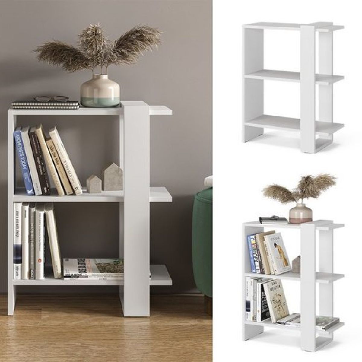 73 EXPERIENCE - Librero Brea Color Blanco 73 Experience