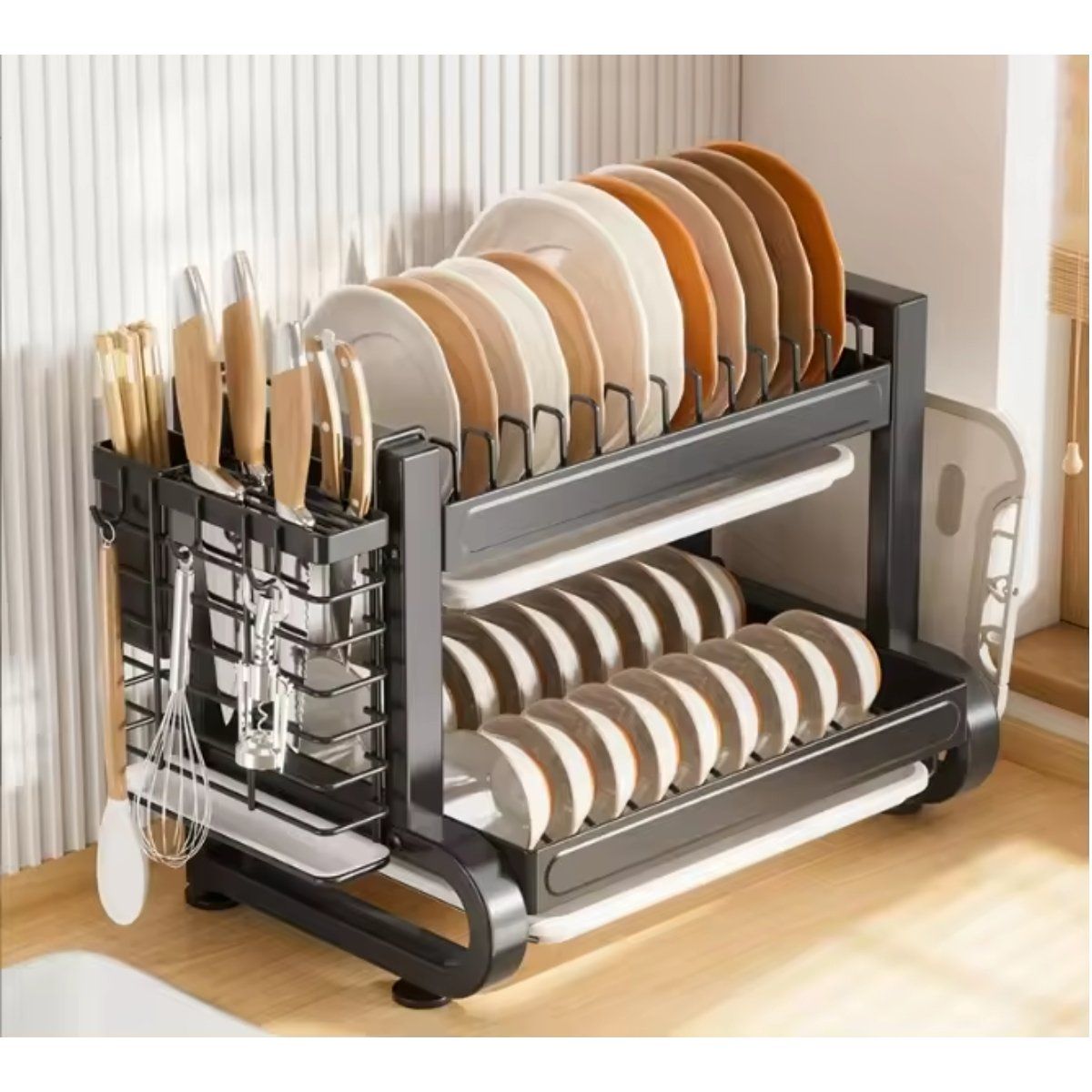 Pentha - Escurridor Secador de Platos para Cocina de 2 Niveles