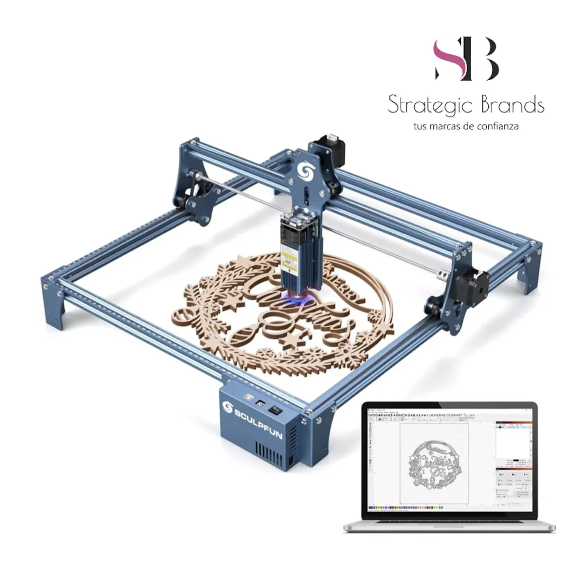 GENERICO - Cortadora Grabadora Láser SCULPFUN S9 de 90W