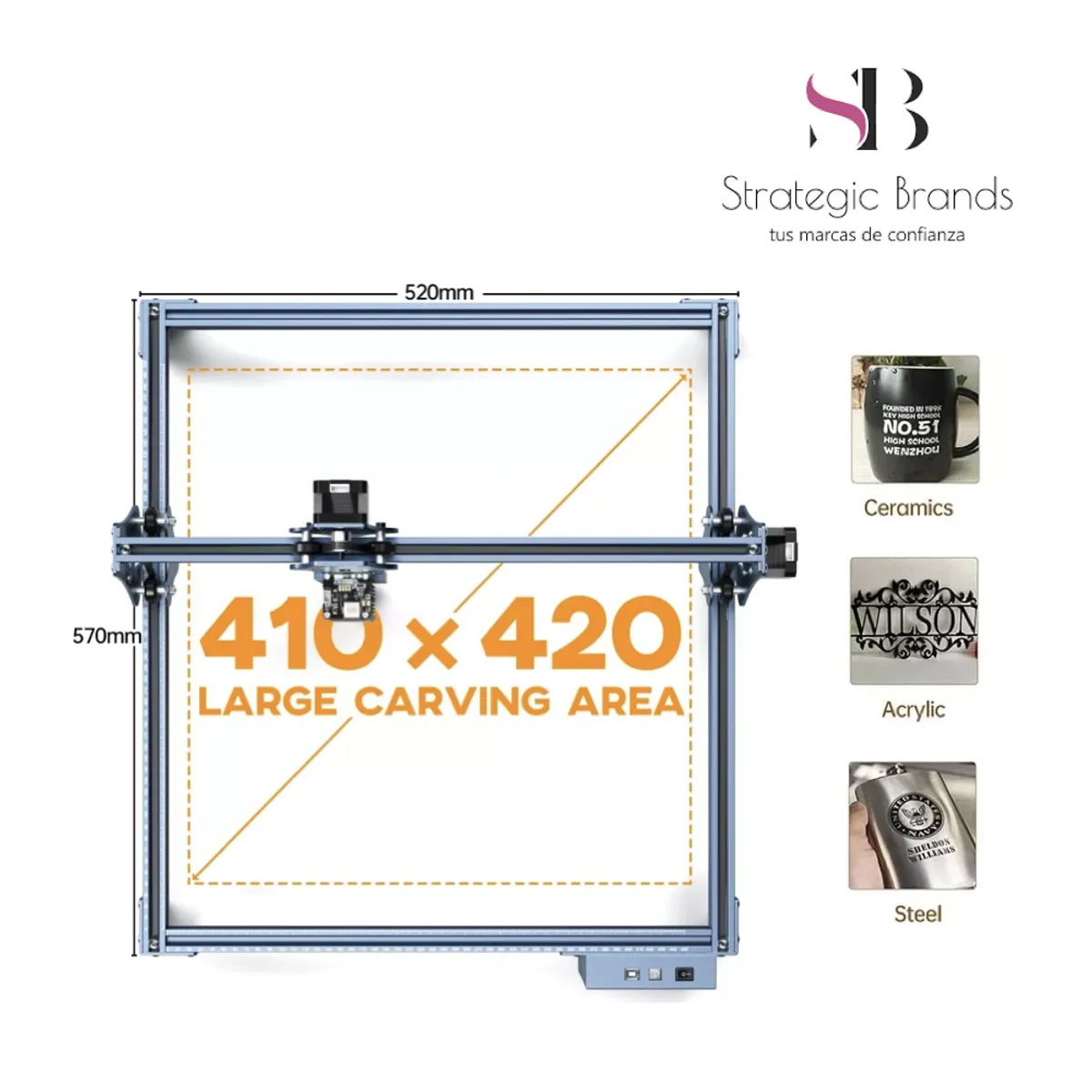 GENERICO - Cortadora Grabadora Láser SCULPFUN S9 de 90W