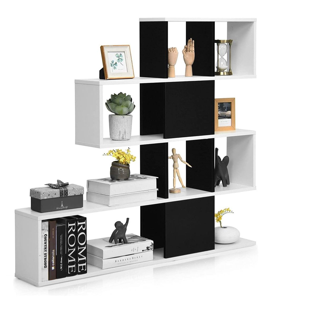 73 EXPERIENCE - Librero Cube Color Blanco & Negro 73 Experience