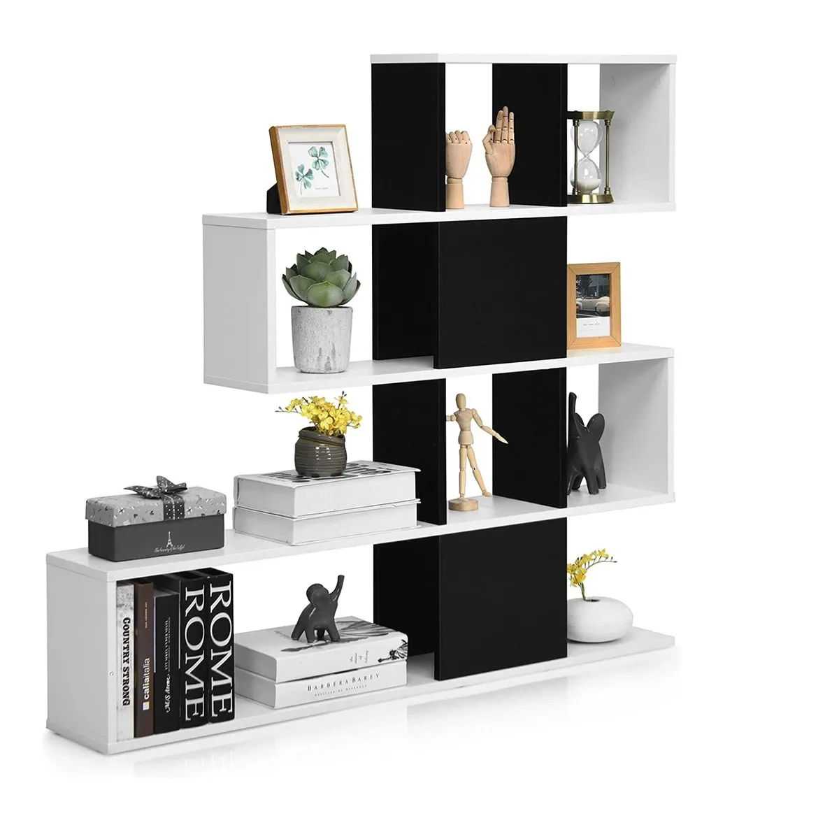 73 EXPERIENCE - Librero Cube Color Blanco & Negro 73 Experience