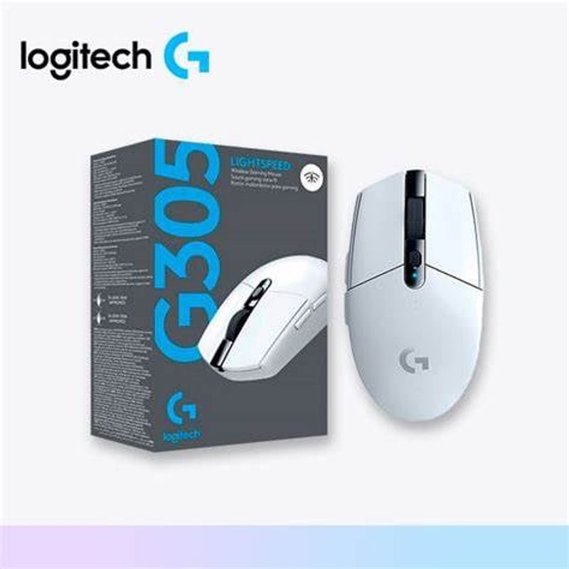 LOGITECH - Mouse Inalámbrico Logitech G305 Ligthspeed-Blanco