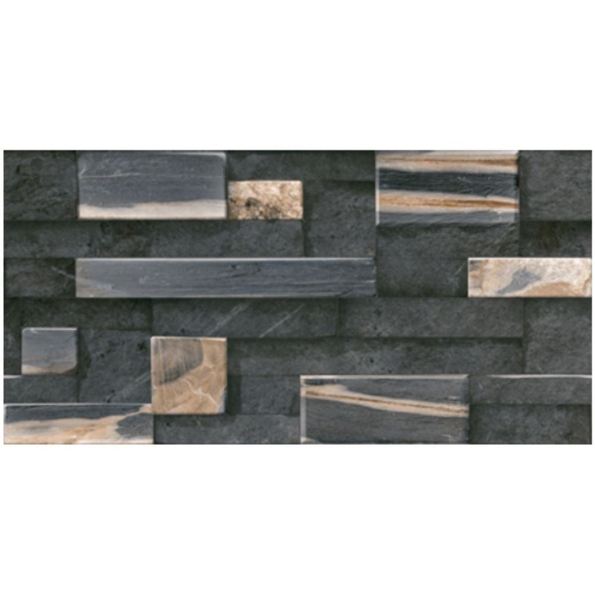 EJESA CREA TU ESPACIO IDEAL - Apolo slate 30x60 cm 1.08 m2 - Fachaleta importada