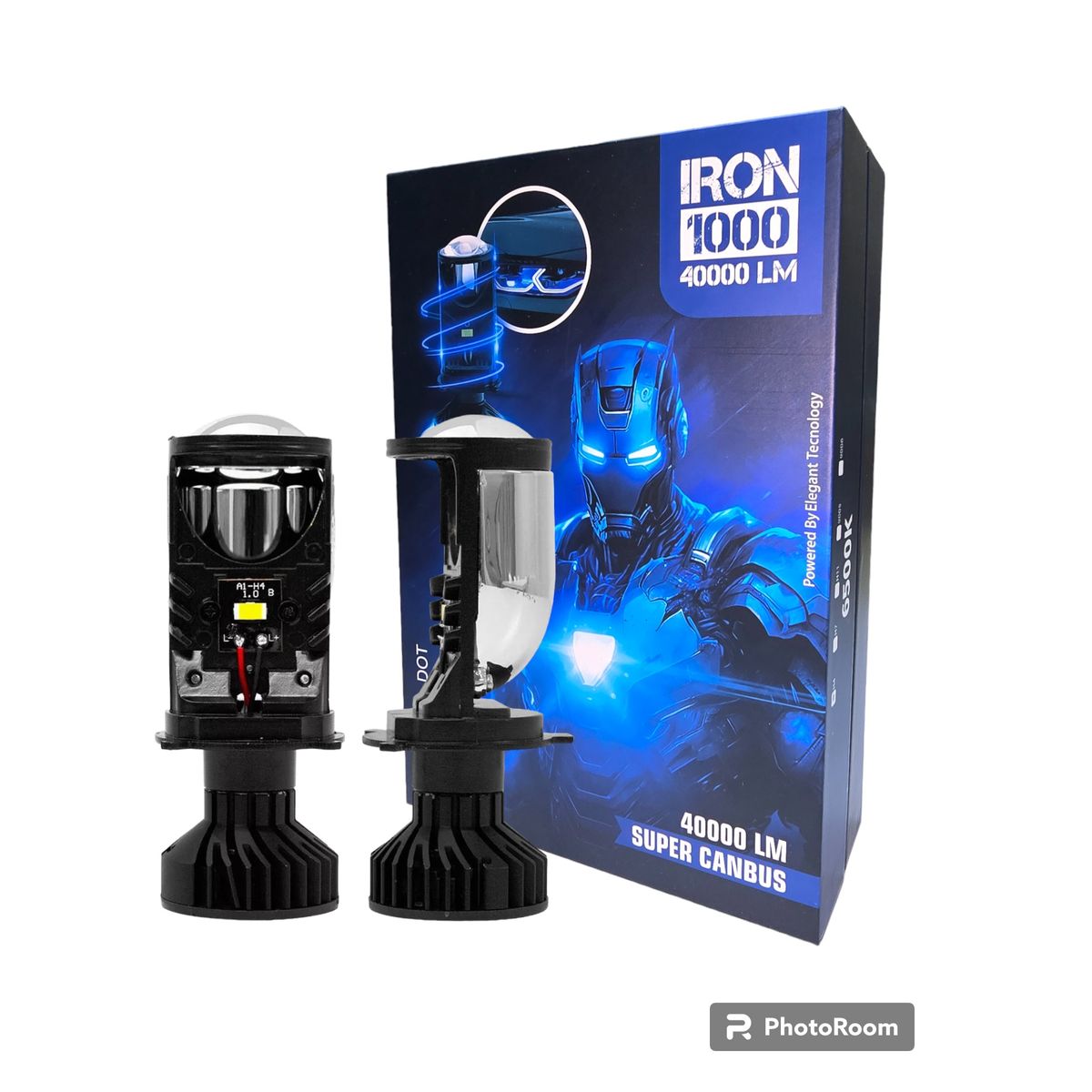 GENERICO - Kit Foco Led Canbus Csp Lupa H4 Proyector Premium Alta Baja