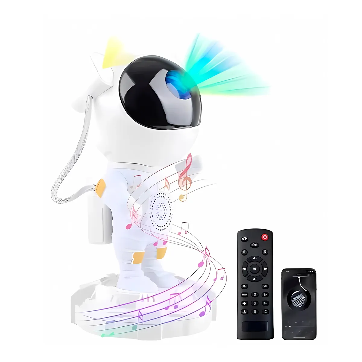 GENERICO - Astronauta Proyector Led Decoración Galaxia y Parlante Bluetooth