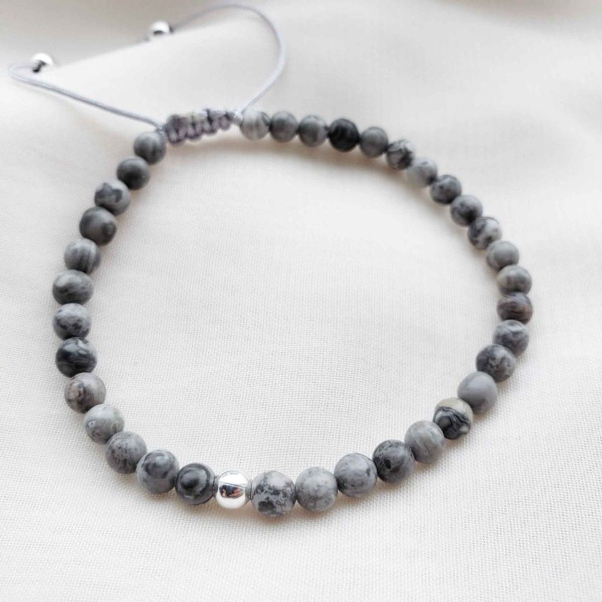 INTUERI - Pulsera Mell Jaspe Gris