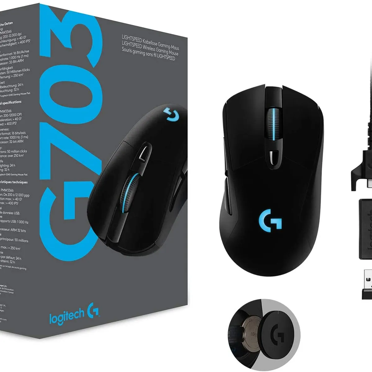 LOGITECH - Mouse Logitech G703 Hero Inalambrico