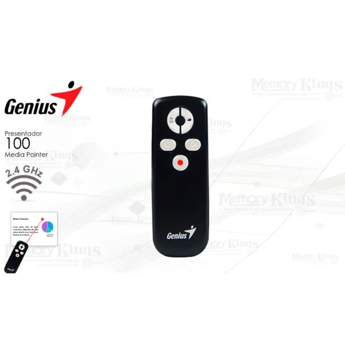 GENIUS - Presentador Wireless GENIUS Media Pointer 100 Mano
