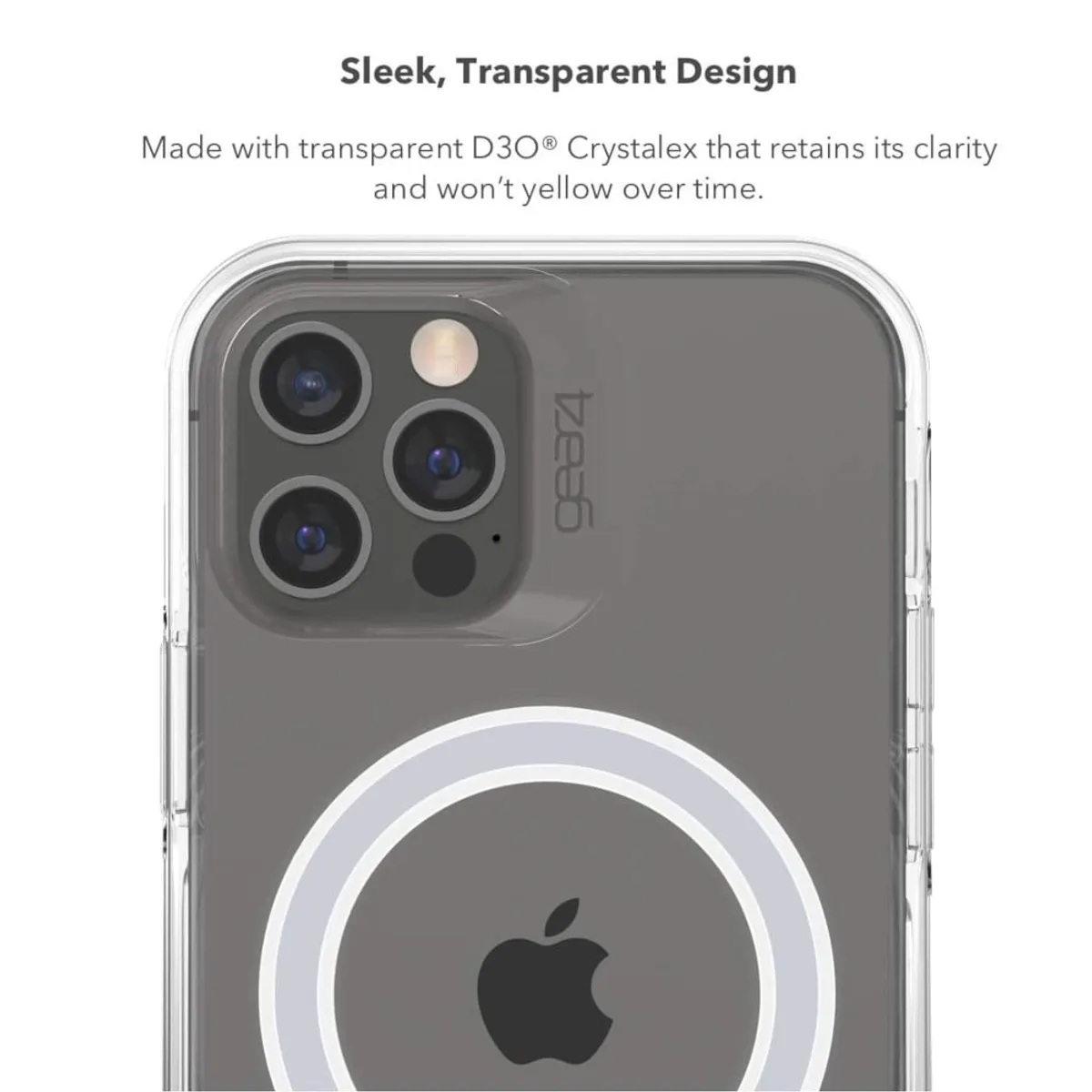 GEAR4 - Case Transparente Compatible con iPhone 15Pro Max Gear4 Crystal Palace